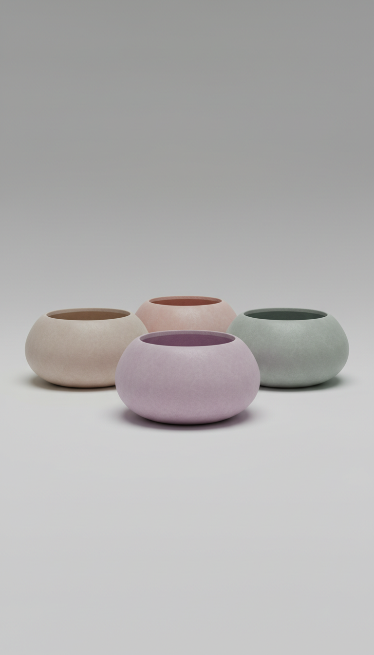 Bowl macetero piedra lilac mist
