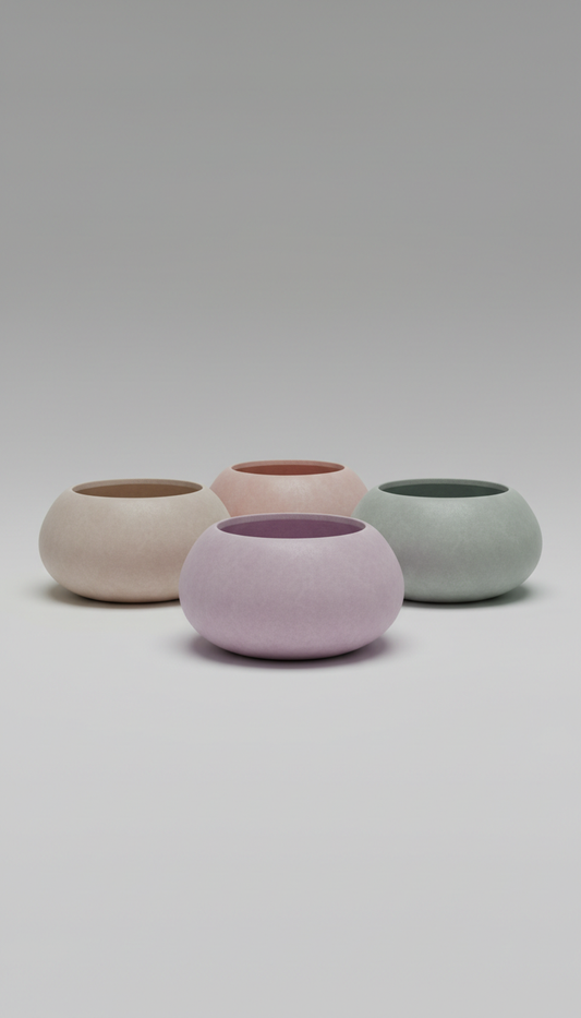 Bowl macetero piedra lilac mist